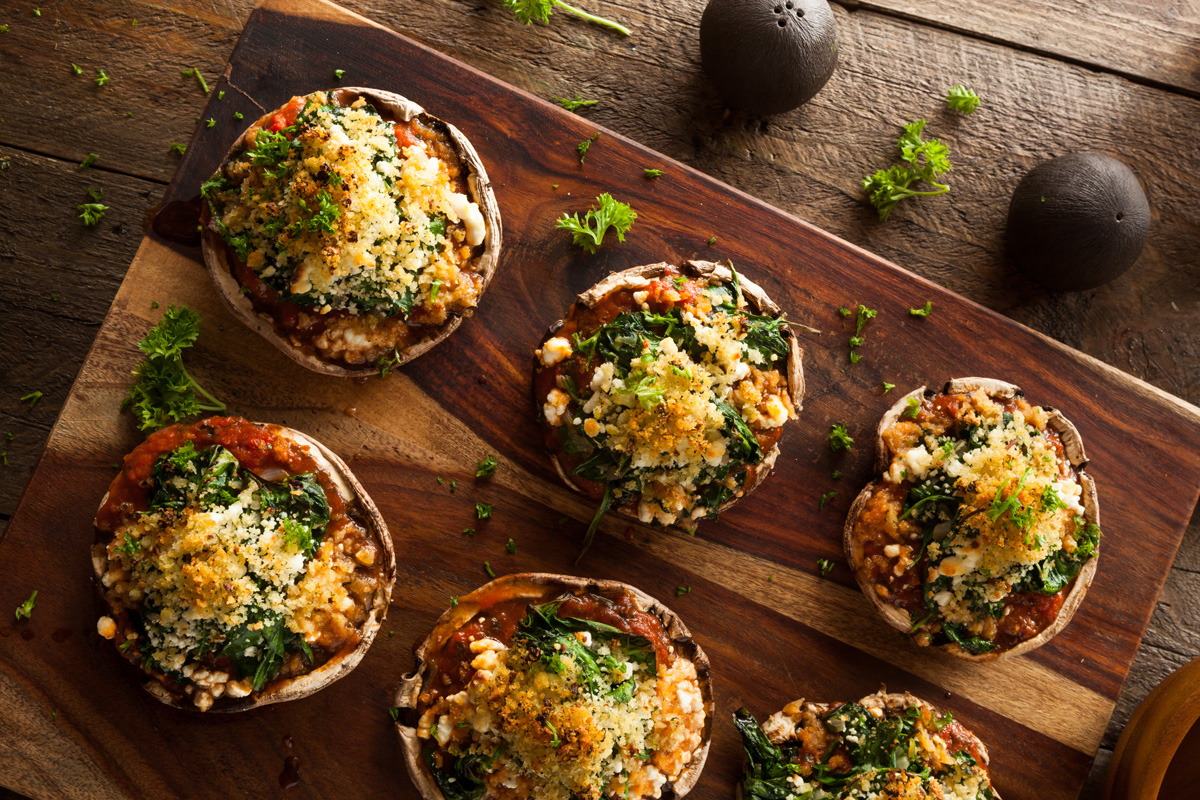 Homestyle Stuffed Mushroom Dinner