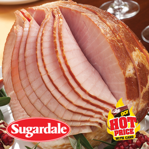 Sugardale Half Bone-In Spiral Sliced Hams