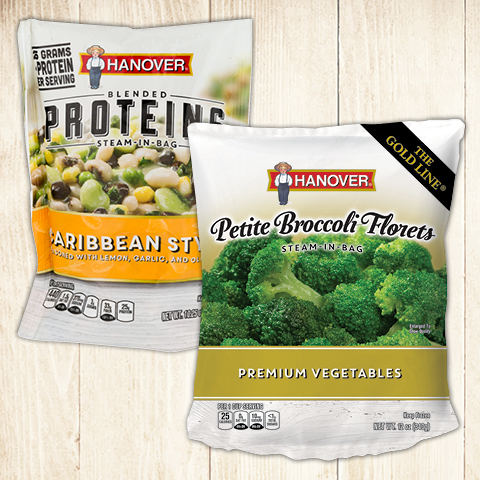 Hanover Protein Blends, Gold Line or Silver Line Vegetables