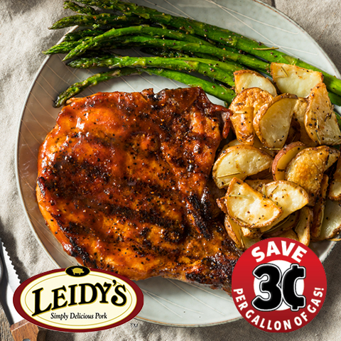 Leidy's Fresh Bone-In Center Cut Pork Chops or Country Style Ribs