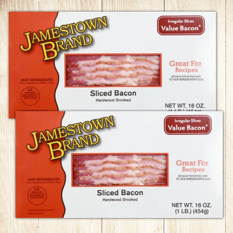 Jamestown Brand Hardwood Smoked Sliced Bacon