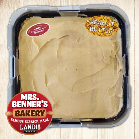 Mrs. Benner's Peanut Butter Iced Brownies