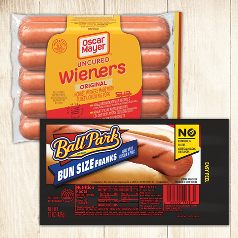 Oscar Mayer or Ball Park Meat Franks