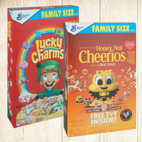 General Mills Family Size Cereals
