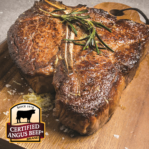 Certified Angus Bone-In Porterhouse or T-Bone Steaks