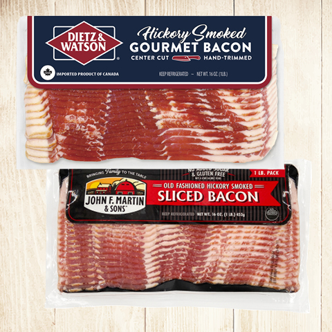 Dietz & Watson or John F. Martin & Sons Bacon