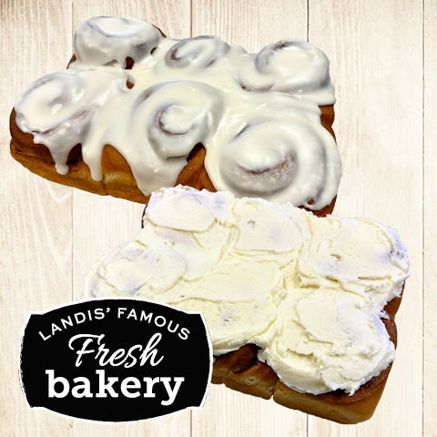 Fresh Baked Cream Cheese or White Iced Cinnamon Buns