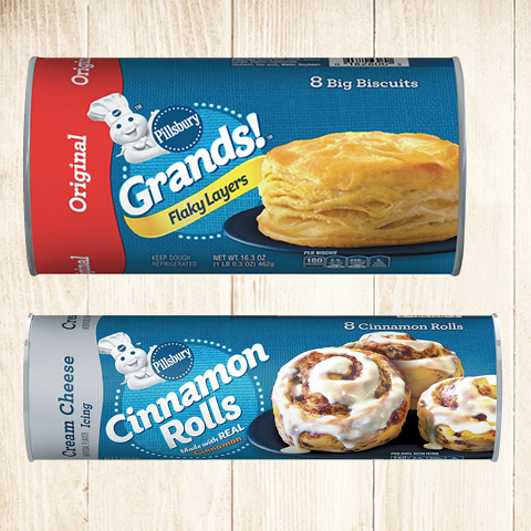 Pillsbury Grands, Crescent, Cinnamon, or Orange Rolls