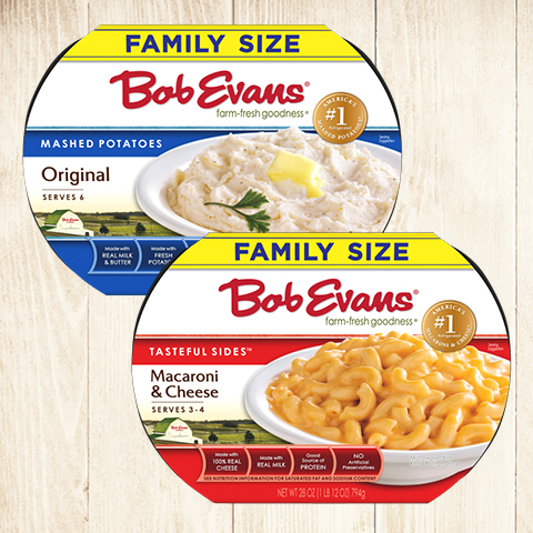 Family Size Mashed Potatoes or Mac & Cheese