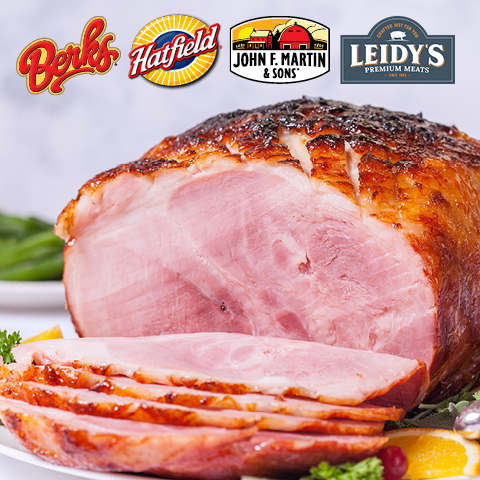 Berks, Hatfield, John F. Martin, or Leidy's Boneless Whole Hams