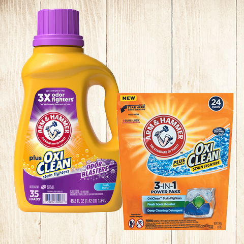 Liquid Oxi Plus, Sensitive Skin Detergent or 3-in-1 Power Paks