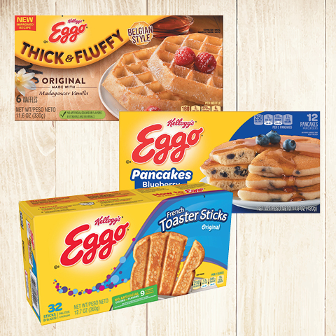 Waffles, Pancakes or French Toaster Sticks