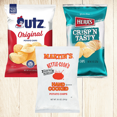 UTZ or Herr's Potato Chips or Martin's Kettle Chips