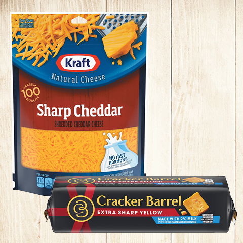 Kraft Shreeded Cheese or Cracker Barrel Chunks