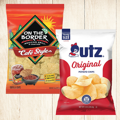 On The Border Tortilla Chips or Utz Potato Chips