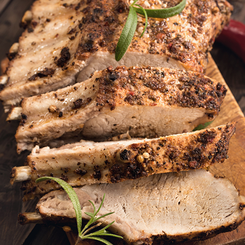 Fresh Bone-In Pork Loin or Rib End Roast