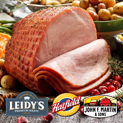Leidy's, Hatfield, or John F. Martin & Sons Whole Boneless Hams