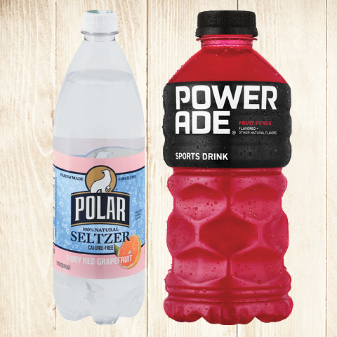 Polar Seltzer or Powerade Sports Drinks