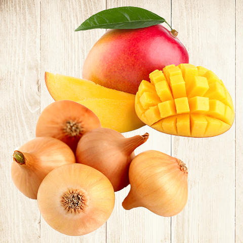Tropical Mangoes or Genuine Vidalia Sweet Onions