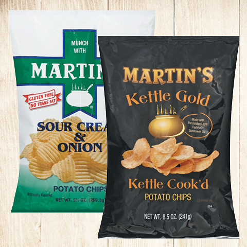 Martin's Regular, Kettle Chips or Popcorn